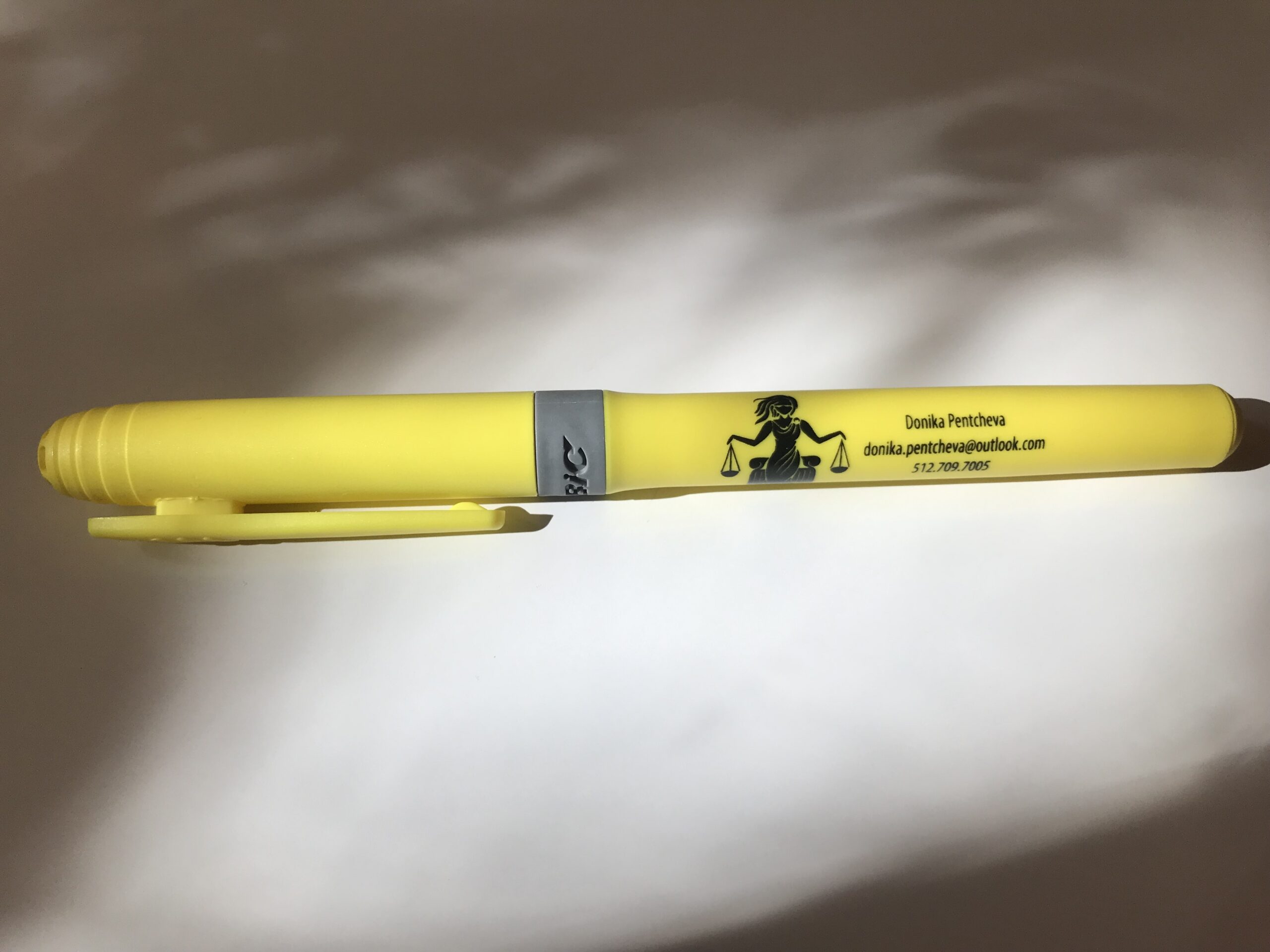 2026-05-11 Donika Pentcheva Custom-Designed BiC Highlighter